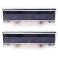 2X VU Meter Pannello Amplificatore di Potenza Audio Doppio Misuratore di Li8179