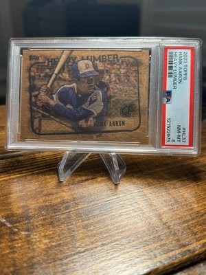 2023 TOPPS HEAVY LUMBER HANK AARON CARD #HL37 PSA 8 ATLANTA BRAVES 