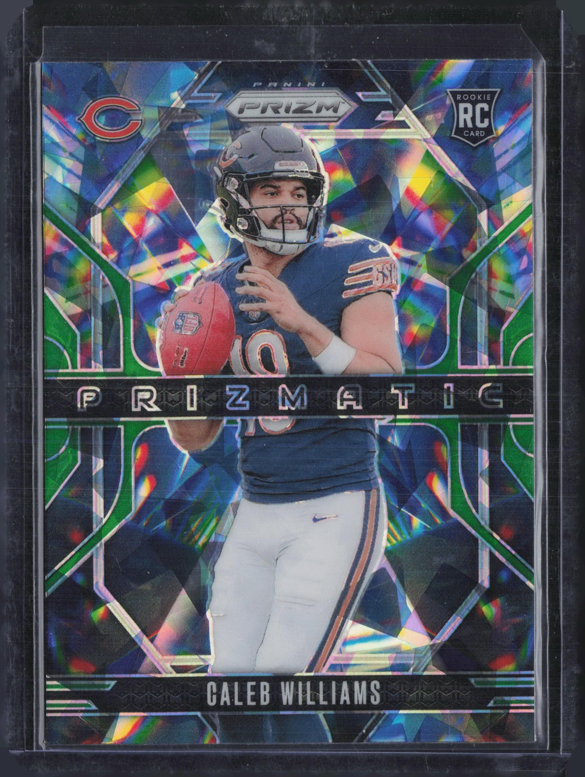 2024 Panini Prizm #1 Caleb Williams Prizmatic Green Ice Prizm