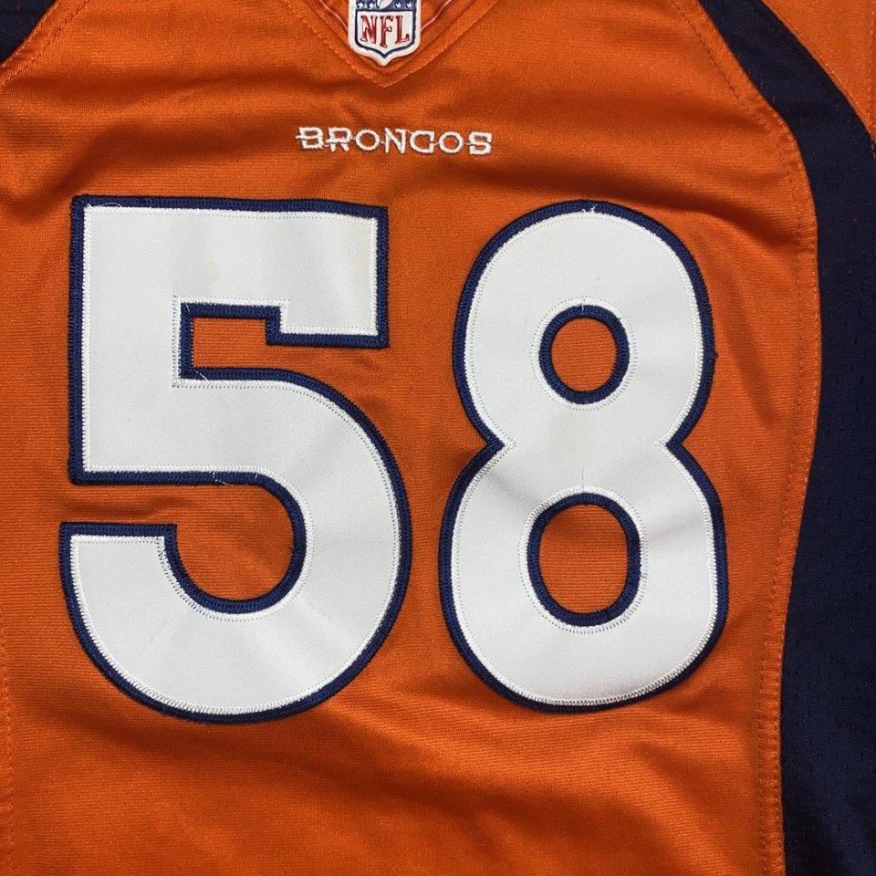 Camiseta deportiva naranja de los Denver Broncos NFL para mujer S Nike On Field Von Miller #58 Foto 3 de 4