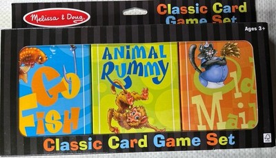 Melissa & Doug Classic Card Game Set Go Fish Memory Rummy NEW 