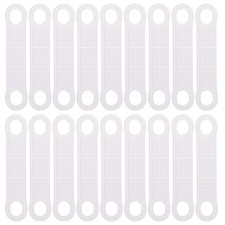 , 200 Pack Non Slip Hanger Grips Clear Rubber Adhesive Strip for Clothes Hang...