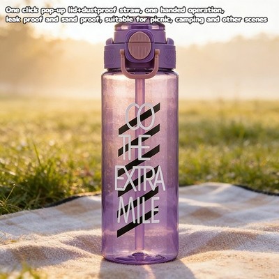 Auslaufsichere Trinkflasche BPA Frei Kunststoff Trinkflasche für Teenager Erwachsene Go-ds