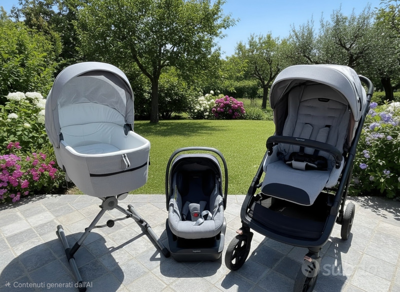 Inglesina Trio Aptica Sistema Modulare - Grigio chiaro