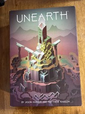 UNEARTH by Brotherwise Games First Edition Board Game 100% COMPLETE IN BOX