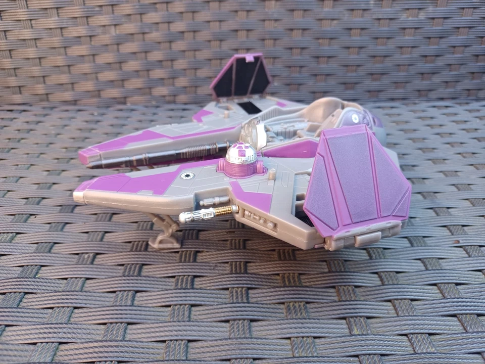 Transformers Star Wars Obi Wan Kenobi Jedi Starfighter action figure 2005 Hasbro - Image 4 of 4