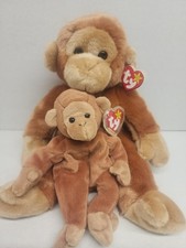 Ty Beanie Babies Bongo the Monkey Plush Set Vintage