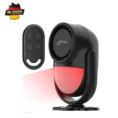 CPVAN Bewegungsmelder Alarm CP2-Pro 125 dB Fernbedienung Anti Diebst
