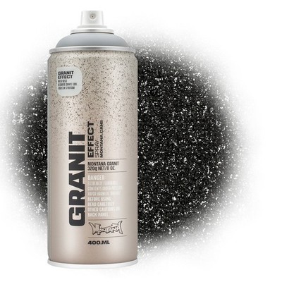 (21,13 /L) Montana Graniteffekt schwarz 400 ml Sprühdose