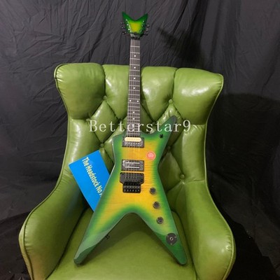 ML79 Dime Solid Electric Guitar Flamed Maple Top FR Bridge HH Pickups Green