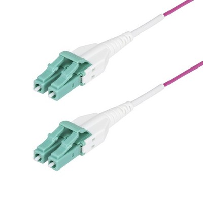 Startech 50M (164Ft) Lc/Lc (Upc) Om4 Multimode Fiber Optic Cable - ... NEU