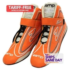 Zamp ZAMRS003C0809 SFI 3.3/5 Neon Orange Size 9 Leather Driving Shoe Performance