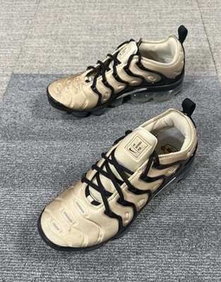 Nike Air VaporMax Vm Plus Beige Leather Running Gym Sneakers DX3720-200 Men 10.5