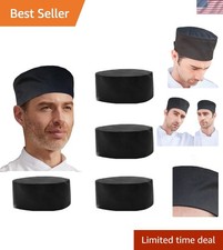 4 Pcs Unisex Vent Chef Hats Adjustable Kitchen Cooking Caps