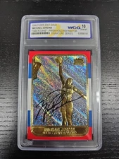1998 Fleer 23KT GOLD Michael Jordan Prism Holo Refractor Signature Series WCG 10