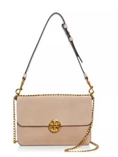 NWT Tory Burch Chelsea Convertible Pink Chain Shoulder Bag Pale Apricot 498$