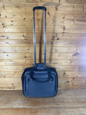 DELSEY Gray 17.5  x 14  Rolling Underseat Carry On Bag Telescopic Travel Luggage