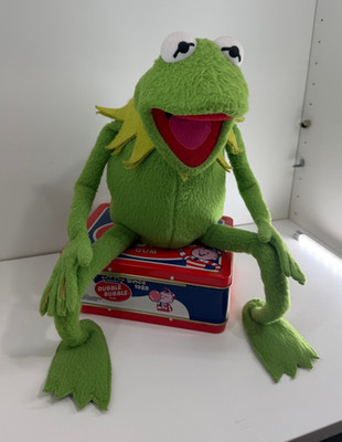 Kermit der Frosch Handpuppe. Muppet Show.  Applause 45 cm. Sammlungsauflösung.