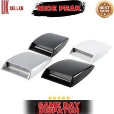 Universal Glossy Car Air Flow Intake Hood Scoop Turbo Vent Bonnet Cover Decor