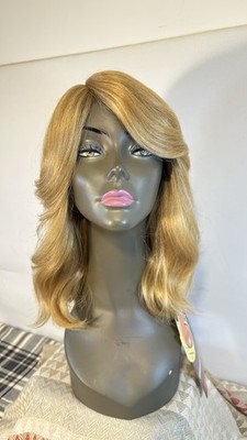 Vanessa Tops F1124 Dark Blond Wavy Synthetic Heat-Resistant Lace Part Wig