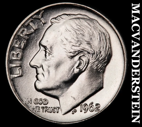 1962-D Roosevelt Dime- Silver- Choice Gem Brilliant Uncirculated #J2470
