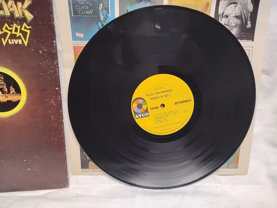 Black Oak Arkansas Raunch 'N' Roll Live Vinyl LP ATCO Records SD 7019 1973 Foto 3 de 4