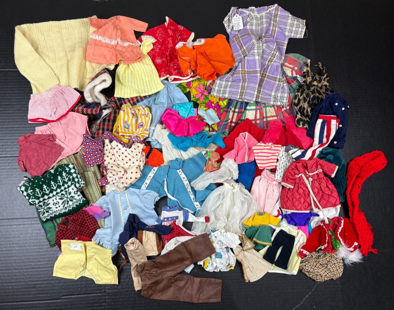 Vintage to Modern Doll Clothes Lot Various Sizes