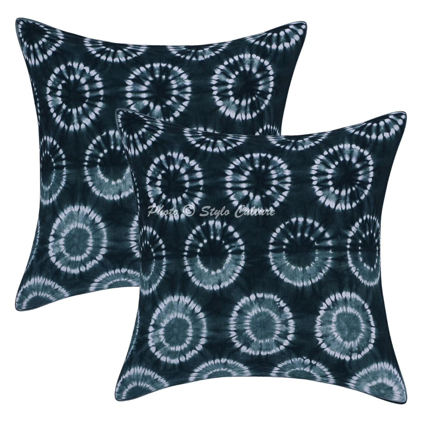 Bohemian Shibori Throw Pillow Covers Cotton Tie Dye Home Decor Cushion Cover