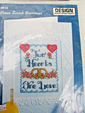 Kreuzstich Stickpackung Hochzeit Karte