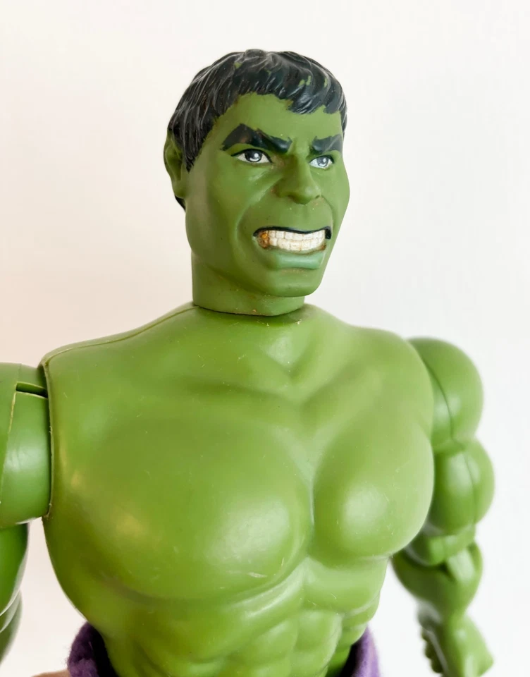 Figura de acción Mego Marvel Incredible Hulk 1978 12" con pantalones de fieltro nuevos como se muestra Foto 4 de 4