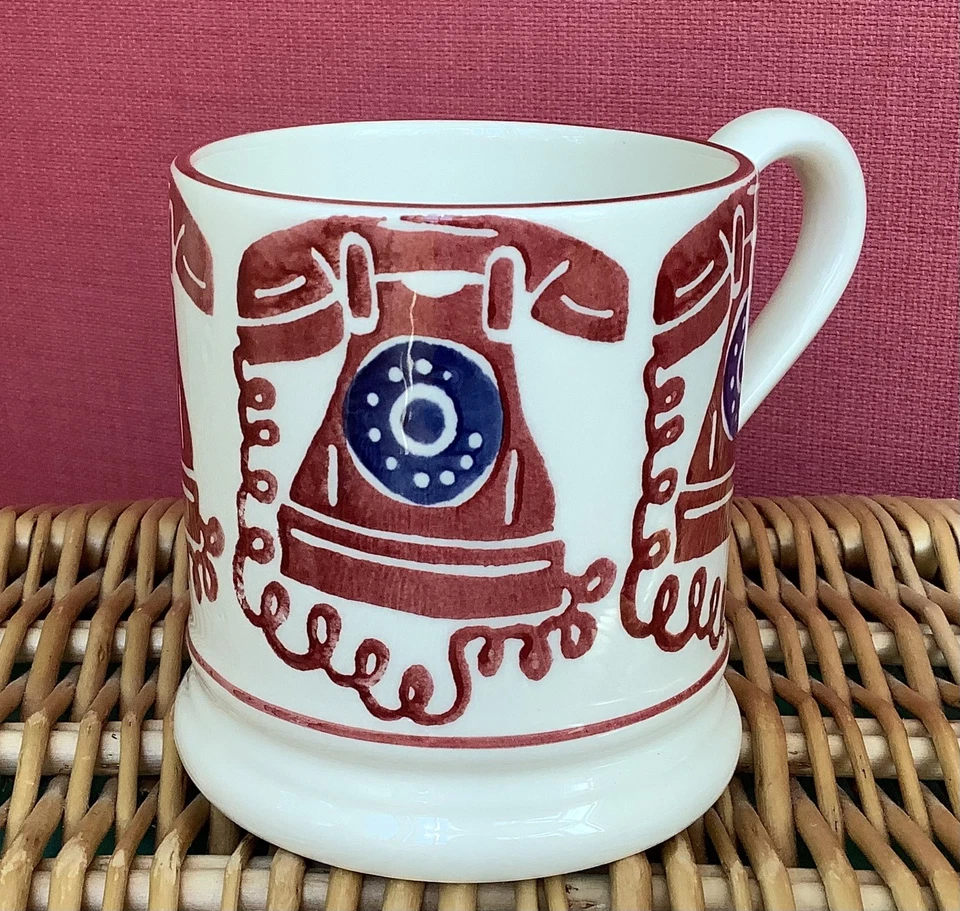 Emma Bridgewater Red Telephone Mug Half Pint New FIRST Quality - Image 2 of 4