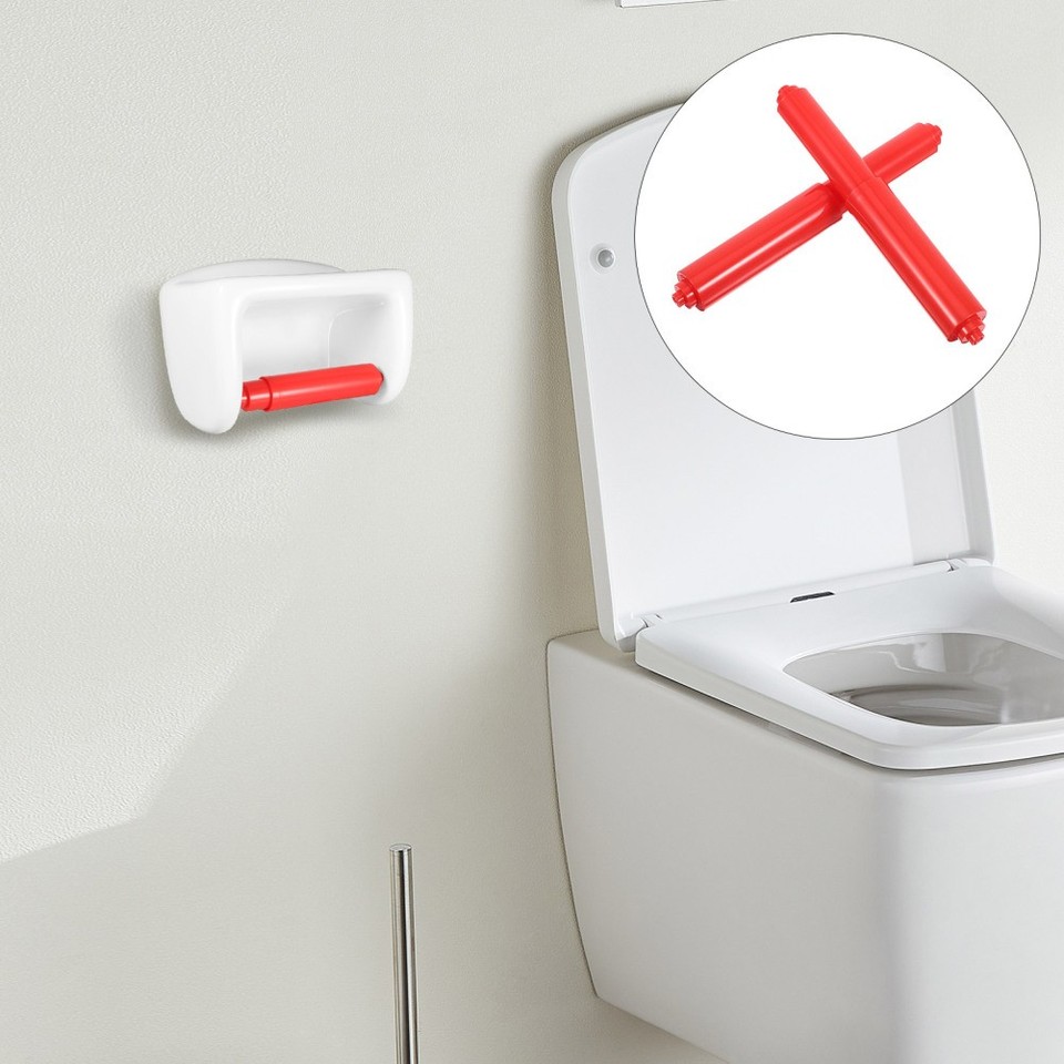 2 Pcs Toilet Paper Holder Insert Replacement Plastic Tissue Roller ...