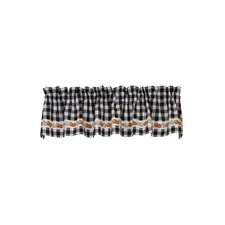 Country House Collection 31500 Pumpkin Check Valance, 72-inch Length