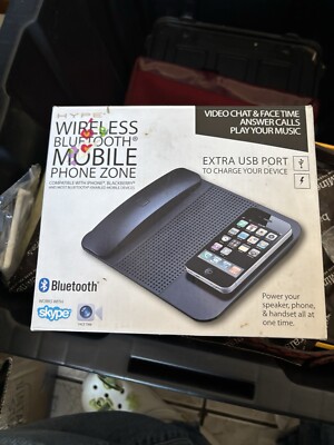 Hype Wireless Bluetooth Mobile Phone Zone NIB Skype NEW IN BOX