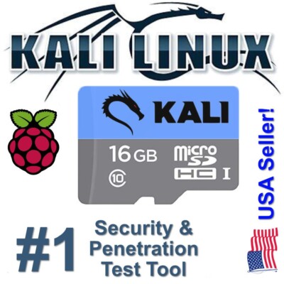 Kali Linux 2024.4 for Raspberry Pi micro SD Card RPI 2, 3, 4 & 400