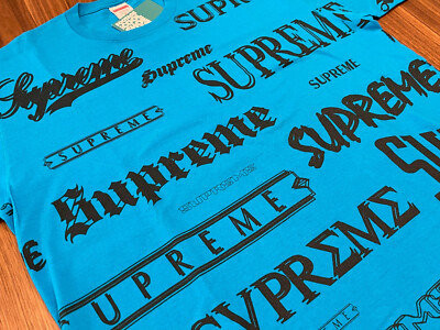multi logo supreme tee