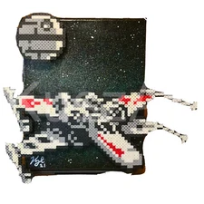 Star Wars X Wing Fighter pixel 8bit Game Art Nintendo NES Artwork retro gameroom