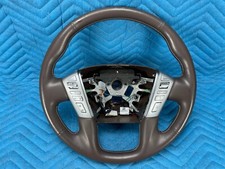 Infiniti QX80 Limited Steering Wheel w/Switches Brown 2016 2017 OEM