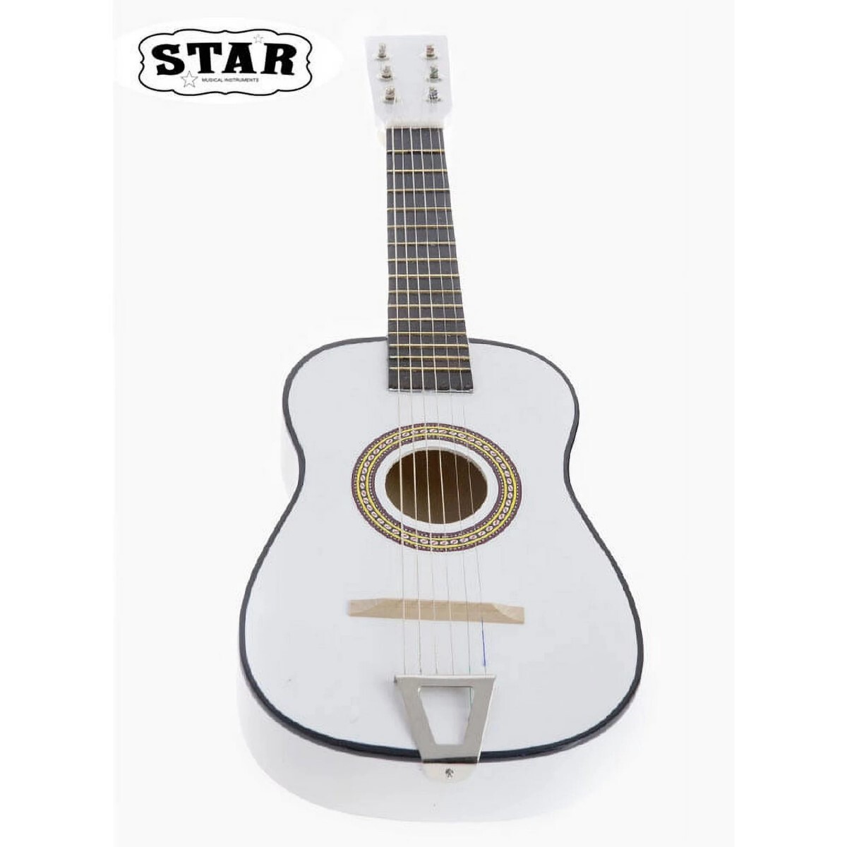 Fun Factory Acoustic Toy Guitar 23 Inches White Color, FREE