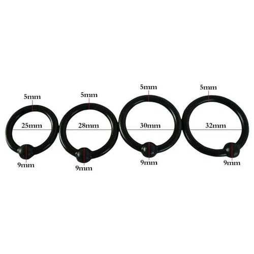 4-Set Silicone Glans Cock Rings Penis Head Orgasm Pressure Point Prolong Sex Toy - Picture 10 of 16