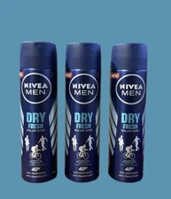 NIVEA Men Dry Fresh  Spray Quick Dry  Without Irrigation 0% Alcohol, 150ml
