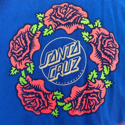80s. SANTA CRUZ ロゴ Tシャツ 青 80s. SANTA CRUZ ロゴ Tシャツ 青 80s. SANTA CRUZ ロゴ Tシャツ