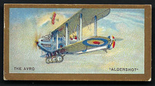 BRITISH AMERICAN (PRINTED) - AEROPLANES (GILT) - #20 THE AVRO ALDERSHOT