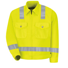 New 56R 3XL Red Kap Hi-Visibility Reflective JACKET Yellow Type R Class 2