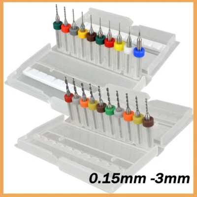 Tungsten Steel Carbide PCB CNC Micro Twist Drill Bits Milling 0.15mm - 3.0mm