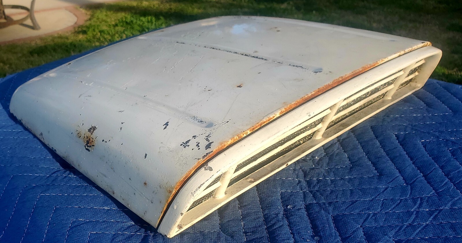 LOOK Vintage Ford Super Duty Pontiac Metal Hood Scoop Gasser Willys 55
