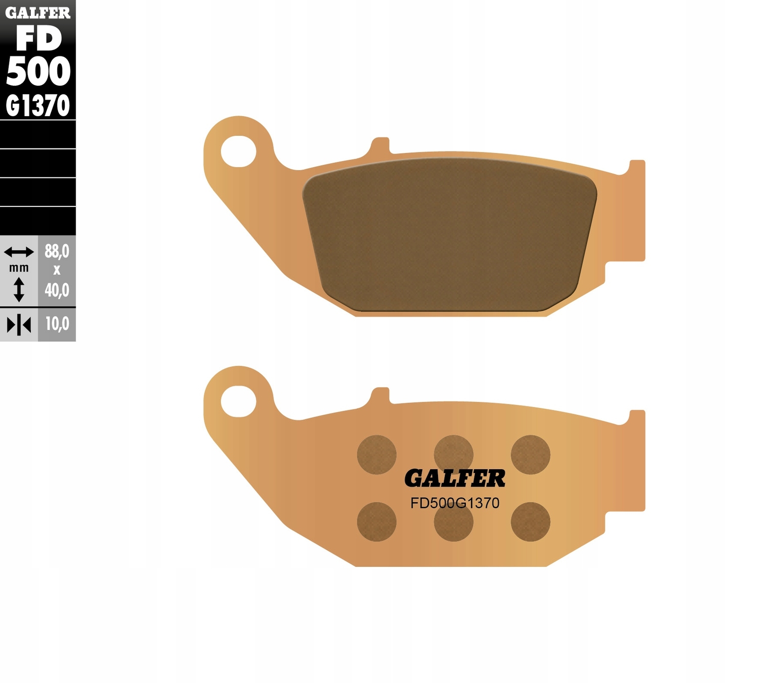 Freinage arrière haute performance KH629 métal fritté or pour moto CBR125R