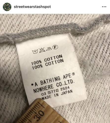 A Bathing Ape Baby Milo Ribbons Sweat Varsity Size Small - Picture 9 of 9