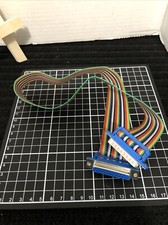 1 Pcs IDC Rainbow Wire DB25 Male To DB25 Female 22 Inch