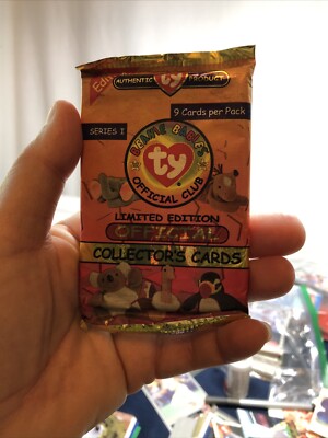 Vintage 1998 Ty Beanie Babies Series 1 Limited Edition Collector's Cards Pack